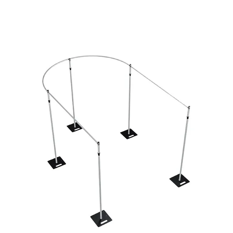 U-shaped gauze mantle telescopic support frame adjustment aluminum alloy curtain wedding display frame