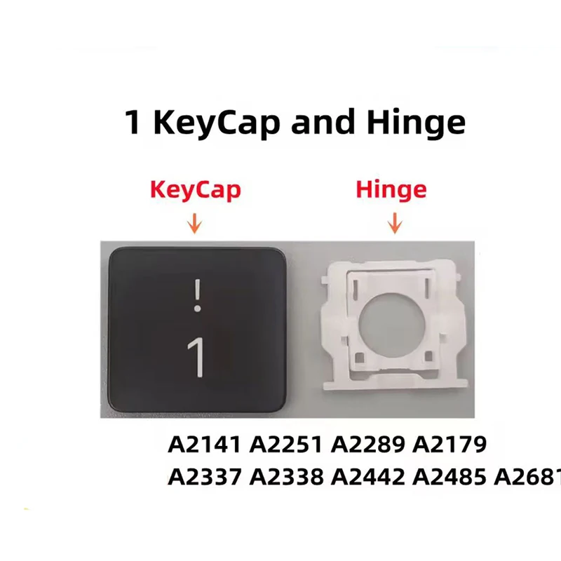 New For MacBook Pro/AirA2141 A2251 A2289 A2179 A2337 A2338 A2681 A2442 A2485 Replacement Individual 1! Key Cap and Hinges