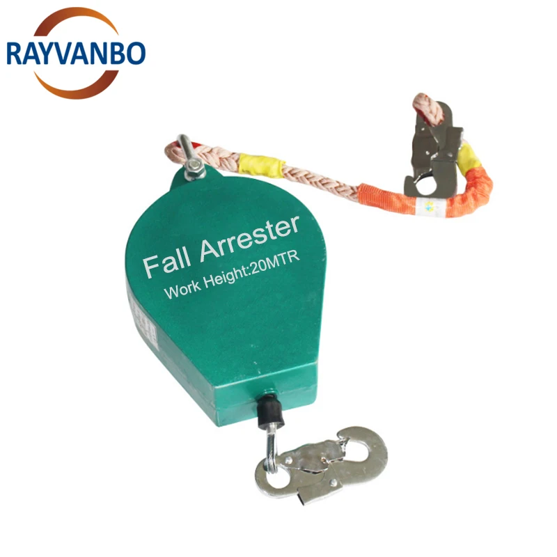 

Lifeline System Retractable Type Fall Arrester 5m/6m/10m/30m Vertical Rescue Rope Grab For Climbing Industrial Grade OEM/ODM