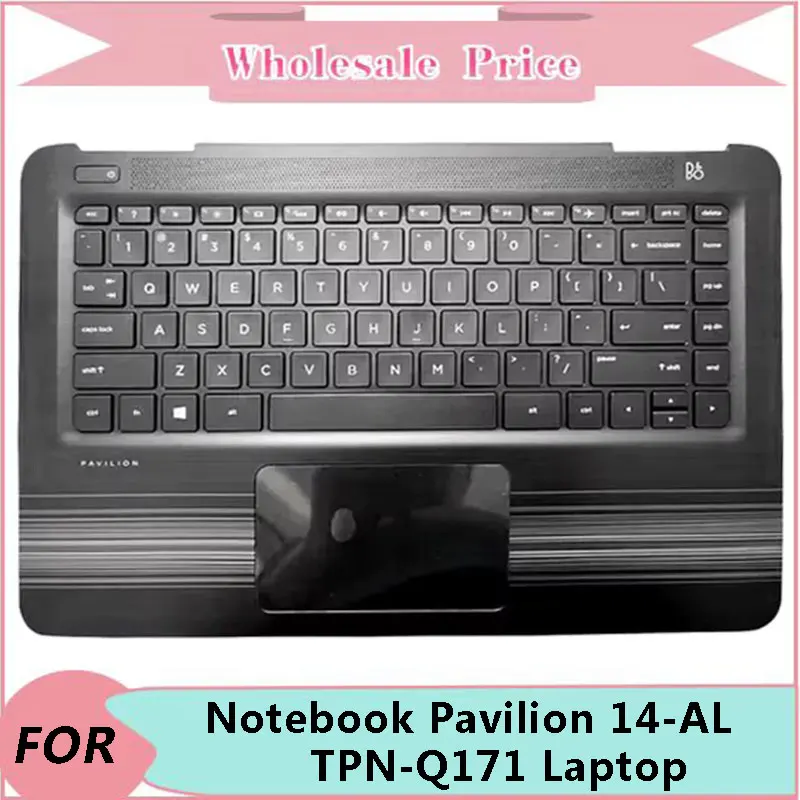 New Original For HP Laptop Notebook Pavilion 14-AL TPN-Q171 Palmrest Case Keyboard US English Version Upper Cover