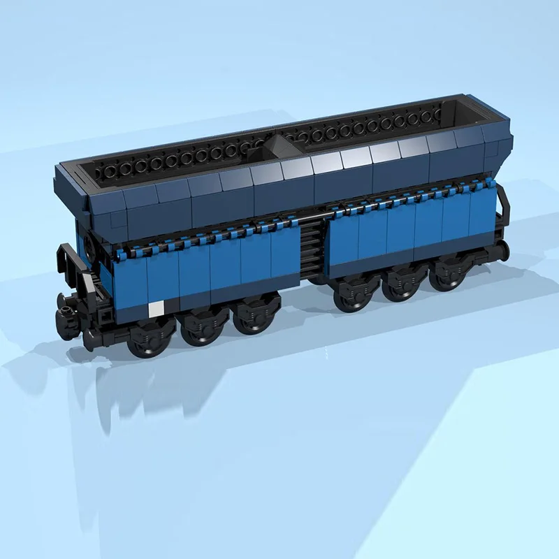 qwert City Car Model MOC Building Bricks 12-Wheel Ore Hopper Car Modular Technology Children Holiday Gifts Assemble Toys Suit