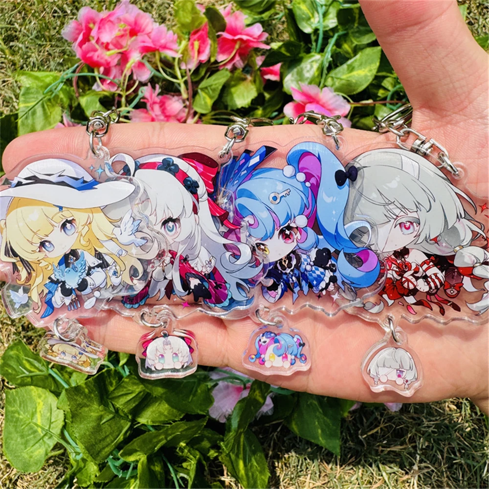 Game Wuthering Waves Brant Phrolova Cartethyia Carlotta Montelli Cosplay Costumes Anime Key Chain Keychain Accessories Pendant