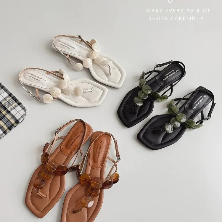 

Shoes Women Sandals Summer Retro Sandals for Women Soft Women's Shoes Party Sandals Woman Casual Footwear Female Sandal Women