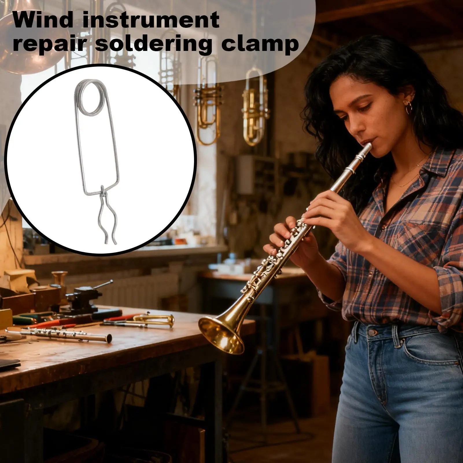 Schweißklemme für Blasinstrumente, Saxophon-Lötklemme, Reparaturzubehör für Flöte, Trompete, Saxophon, Horn