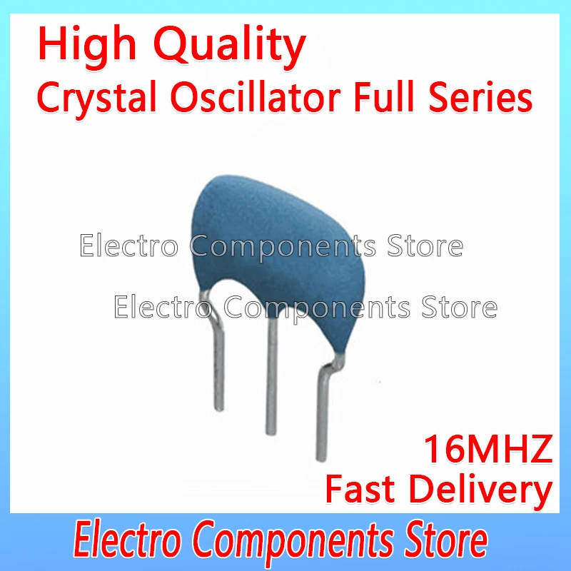 10PCS/Lot CSTLS16M 16MHZ 16.000MHZ Ceramic Resonator DIP-3 DIP3 CSTLS16M0X53-BO Ceramic Crystal Oscillator