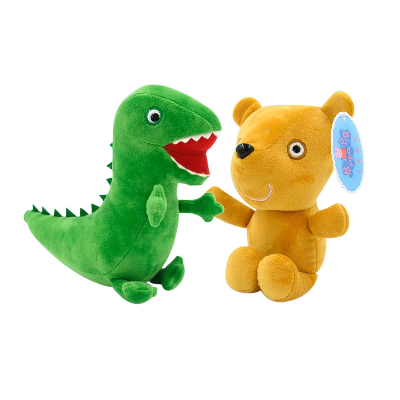30cm Świnkę Peppa Pluszowa zabawka George dinozaur różowy Tata Mama zwierzę Wypchana miękka lalka rodzinna udekoruj peluches dziewczynka Dziecko Prezent urodzinowy