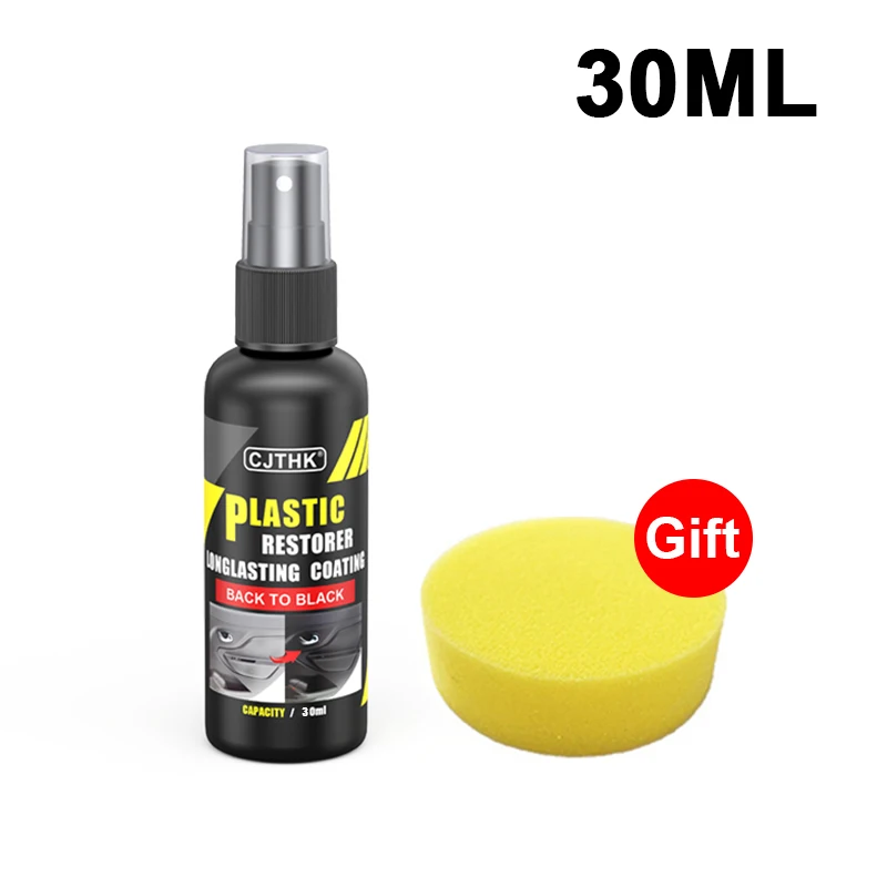 Auto Plastic Restorer Coating Agent Auto Plastic Rubber Exterieur Reparatie Schoon Vernieuwen Restauratie Middel Zwarte Glans Afdichting Fleuren