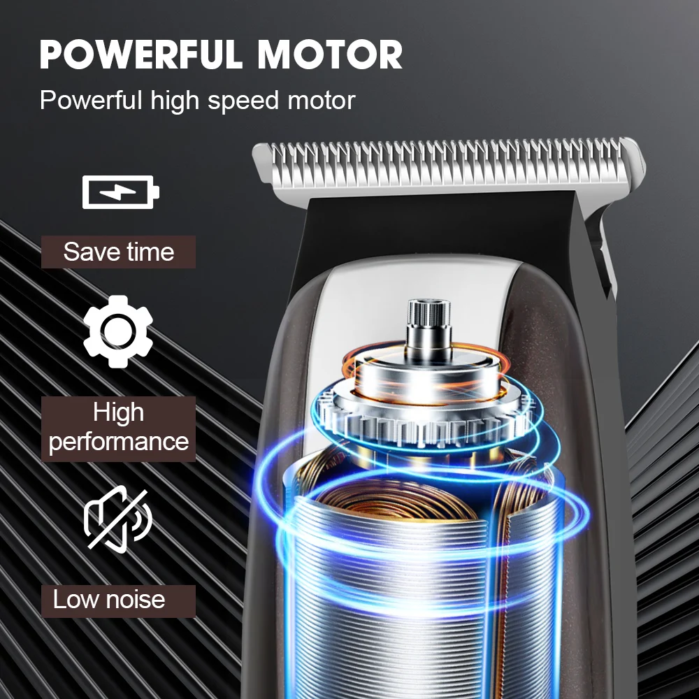 Kemei KM-PG233 KEMEI New Mini Electric Clipper Barber Charging and Inserting Dual Use Small and Portable LCD Count Hair Clipper