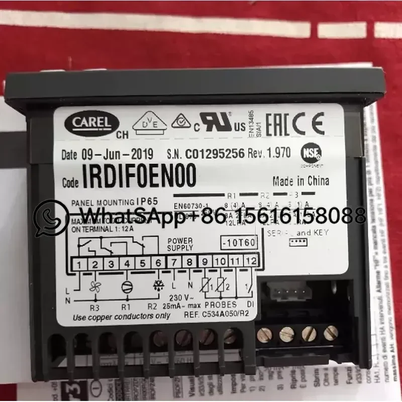 CAREL IRDIF0EN00 Digital Temperature Controller Thermostat for Refrigeration Cold Room HVAC Industrial Cooling Control Unit
