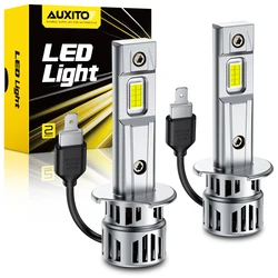 AUXITO 2025 Upgraded H1 LED Headlamp Bulbs 6500K White Canbus No Flickering For Car High Low Beam Turbo H1 Headlight 30000LM 12V