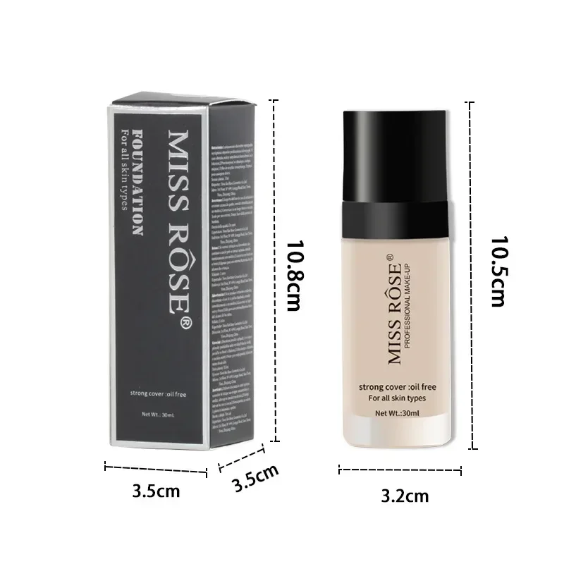 Miss Rose Face Beauty Makeup Natural Repair Lasting Sweatproof Clear Moisturizing Dark Eye Circles Covering Concealer Foundation