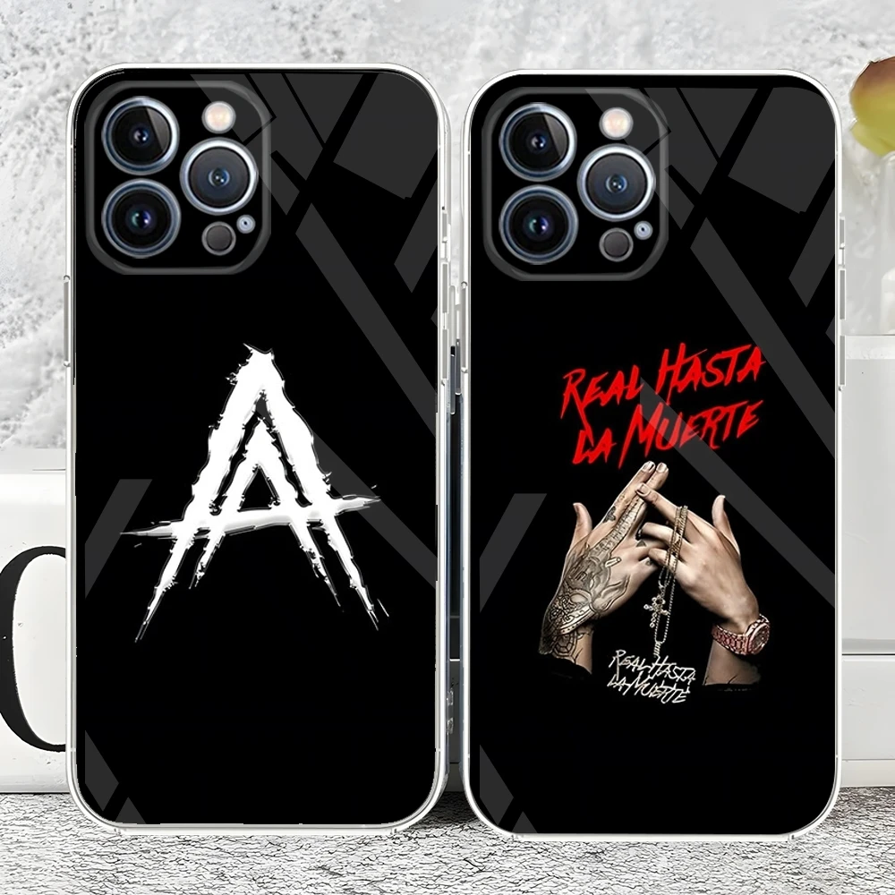 Rapper Anuel AA Real Hasta La Muerte Phone Case New For IPhone 15 14 12 13 11 Pro Max Mini X XR XS Max 7 8 Plus Transparent