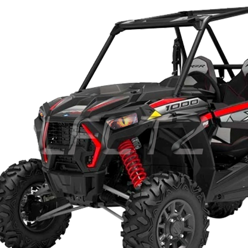 UTV Front Headlight Guard Sticker Head Light Decor Decals Fit for Polaris RZR 900 XP 4 1000 14-21 RZR XP 4 TURBO GENERAL 1000 - view 3