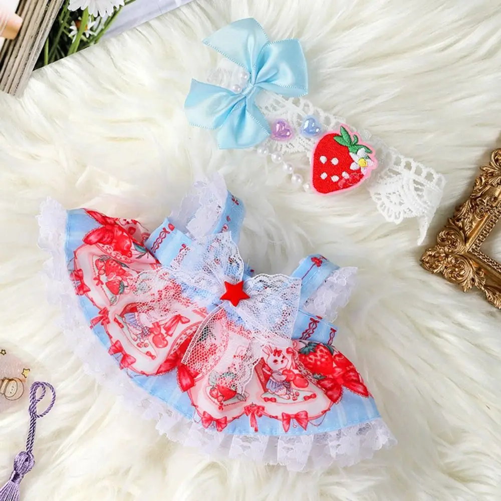 

Cute Doll Lovely Clothes With Bow Headband Accessories 10 Styles Princess Dress Doll Skirt 20cm Cotton Doll/EXO Idol Dolls