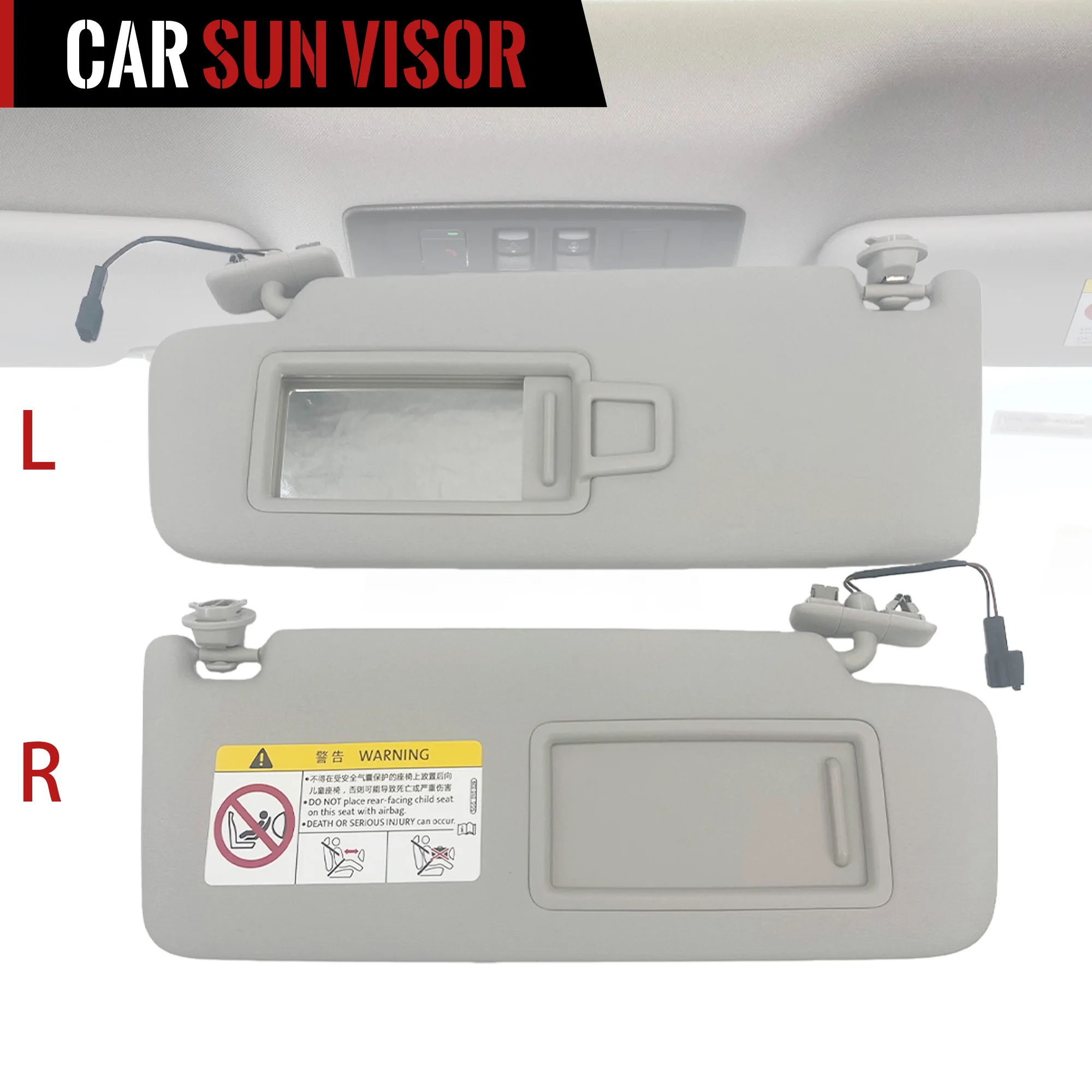 Sun Visor For VW Golf 7 8 MK7 MK8 Passat B8 CC Skoda Octavia 3 A7 Rapid Superb MK3 SEAT Ibiza ST Ateca Arona Jetta A8 Sunvisor