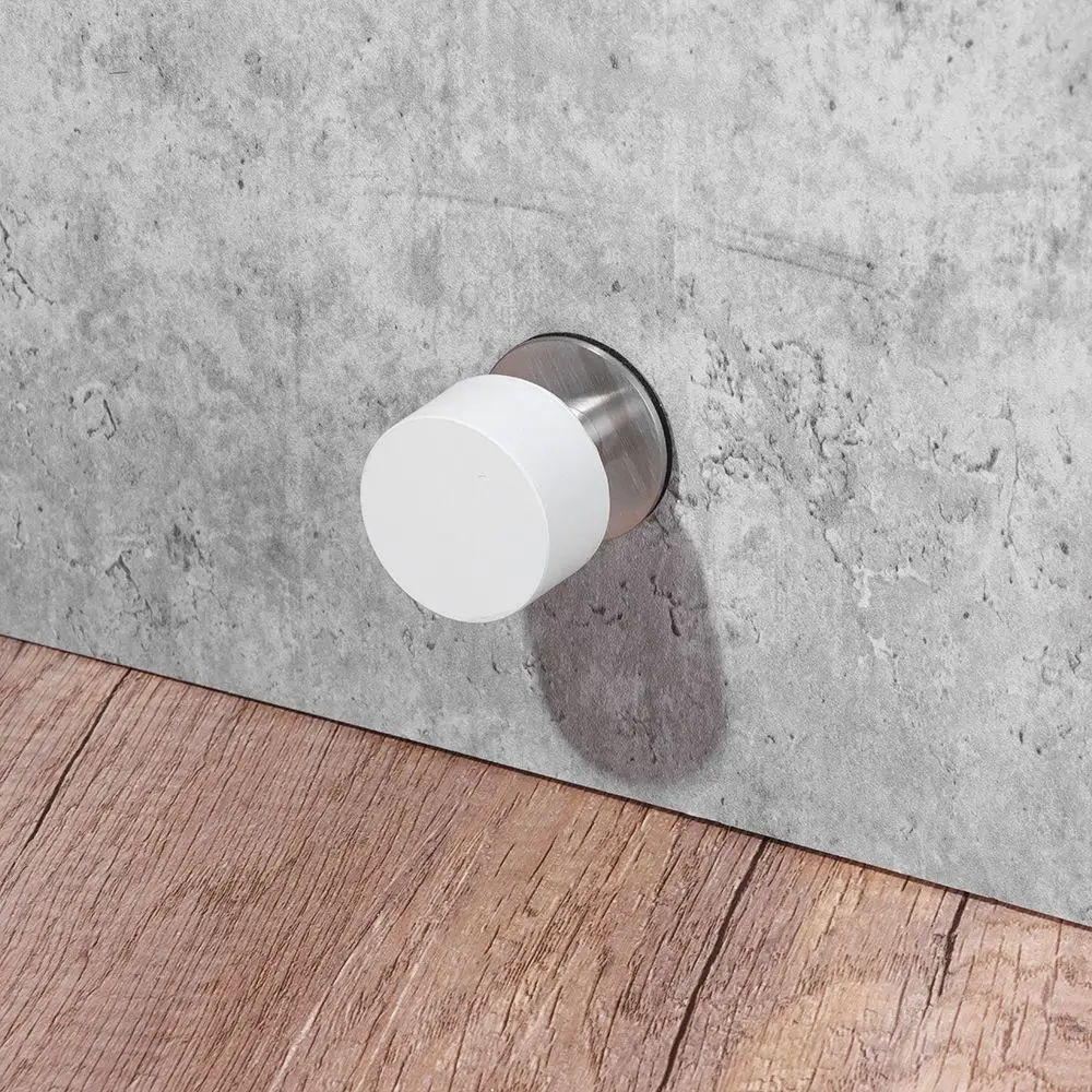 Stainless Steel Non Punch Tools Heavy Duty Rubber Floor Protector Door Stopper Door Stop Rubber Stopper
