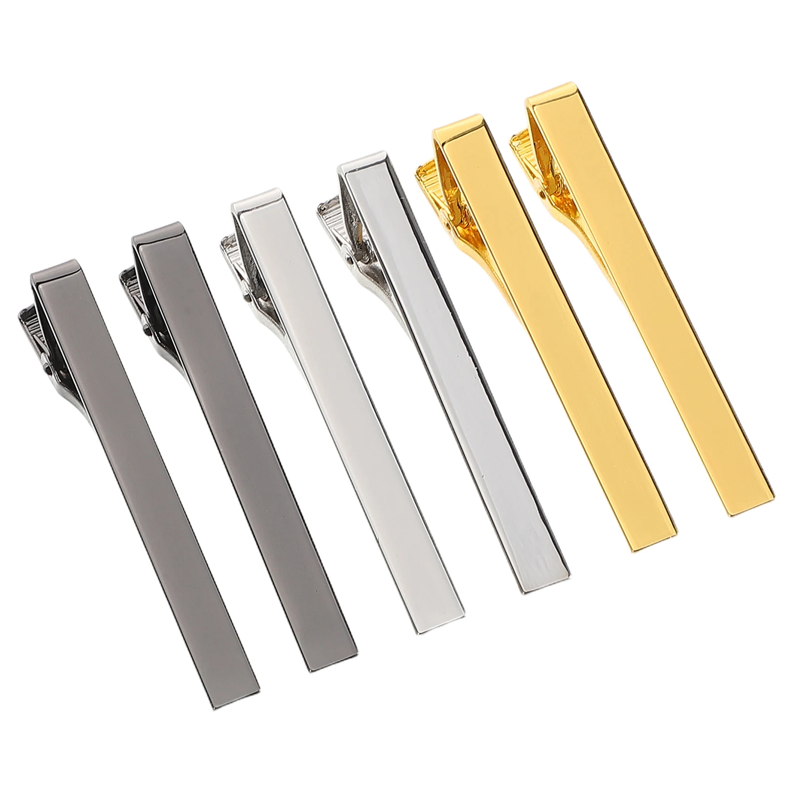 

6 Pcs Metal Suit Tie Clip Retro Sweater Clips Dress Shirt Pins for Men Scarf Women Clothing Accessories