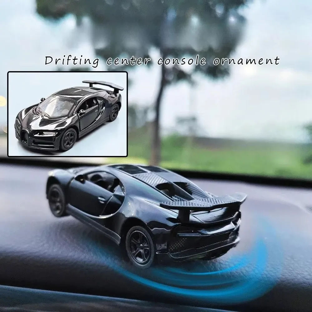 

Car Individuality Center Console Ornaments Sports Car Drift Rotating Car Decor Auto DashboardTurning Racing Model Decoration
