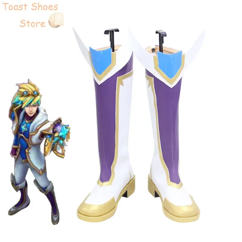 

Игра LOL Star Guardian Ezreal Обувь для косплея Обувь из искусственной кожи Хэллоуин Карнавальные ботинки Реквизит для косплея Костюм Опора
