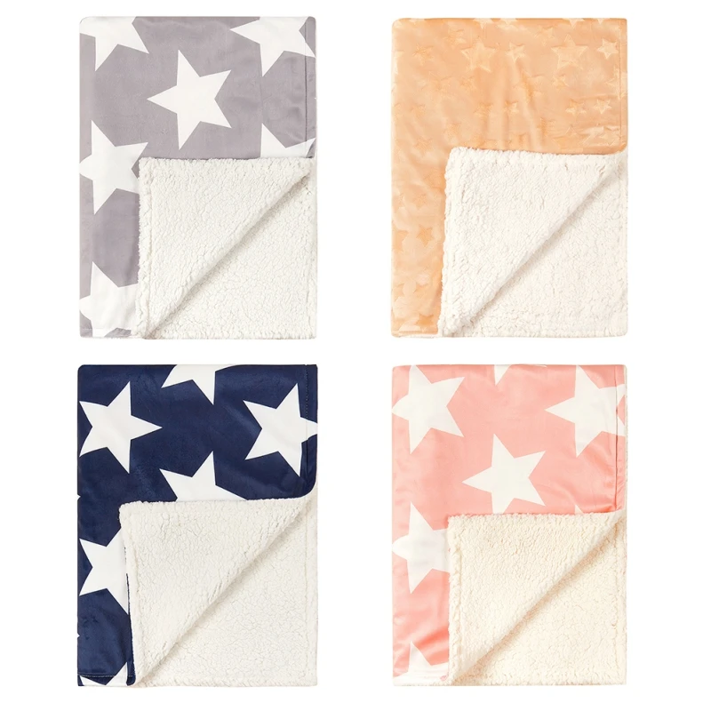 

75x100cm Blanket for Newborn Baby Toddler Kids Lamb Wool Soft Warm Cozy Swaddle Blanket Bedding Infant Bath Towel Baby Supplies