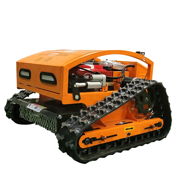 AWY 550 Rubber Tracked 7.5 9.5 Crawler Self propelled Mini Lawn Mower Cheap Price for Garden Cordless Rechargeable
