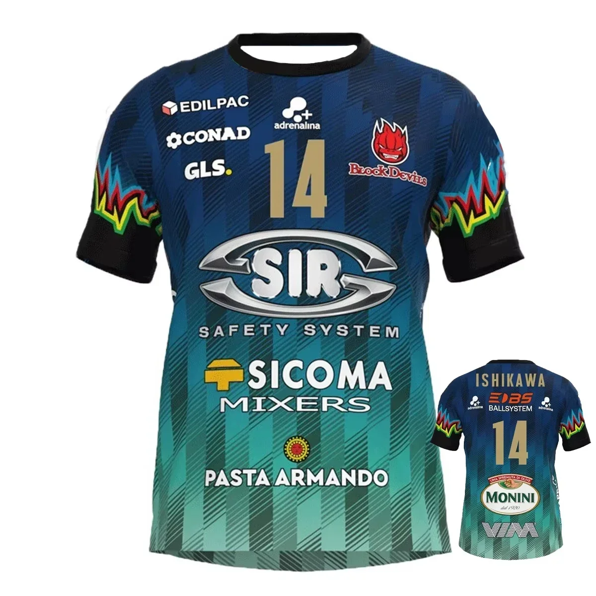 Camiseta de Voleibol SAFETY PERUGIA Estilo 2026 para Hombre y Mujer, Camiseta Deportiva Transpirable y Cómoda, Diseño 3D