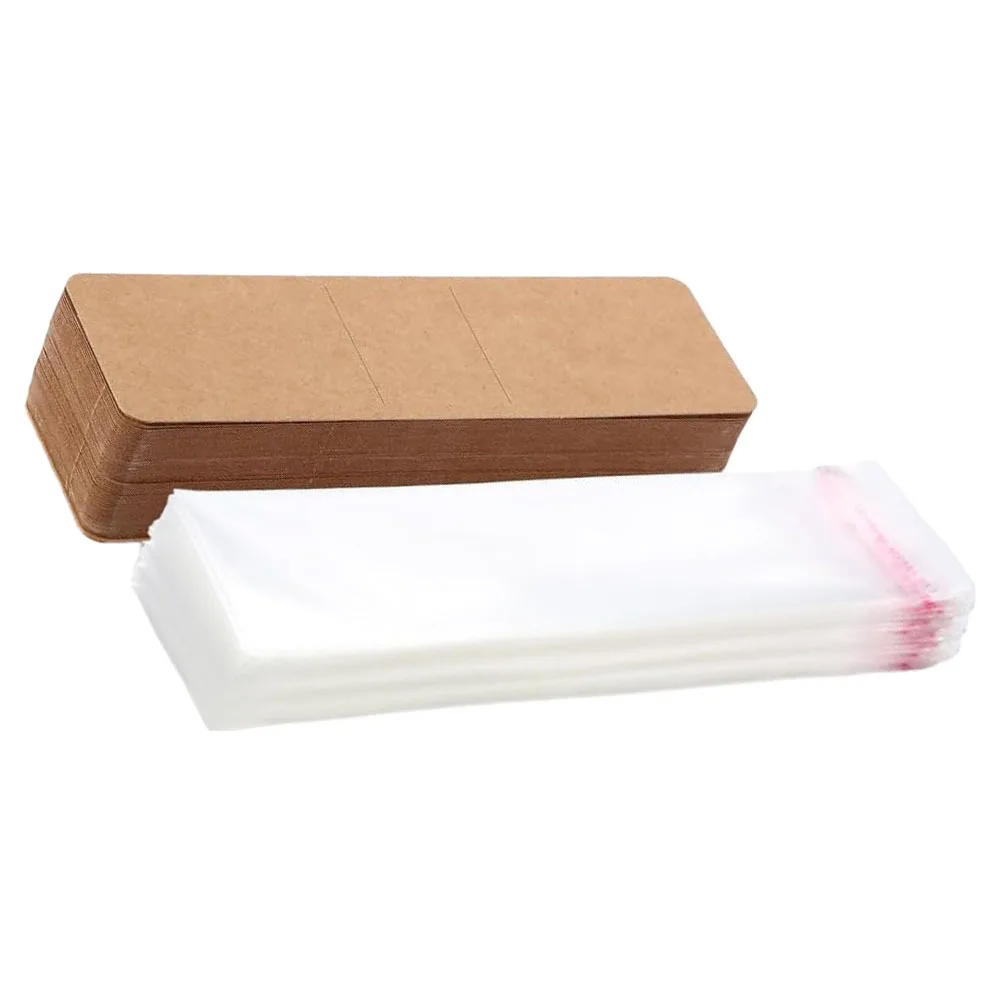 1 Set Kraft Paper Bookmark Sleeves Sturdy Organizer Storage Display Holder Protector Diy Accessories Sleeve Packaging Reading