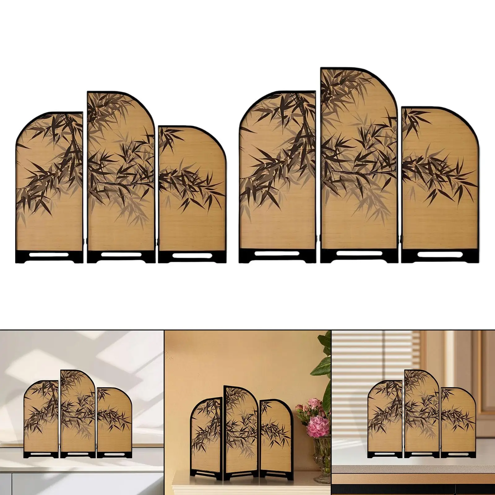 

Mini Screen Decoration Desktop Statue Crafts Business Gift Desk Ornament Decor for Indoor Countertop Home Walkway Dining Room