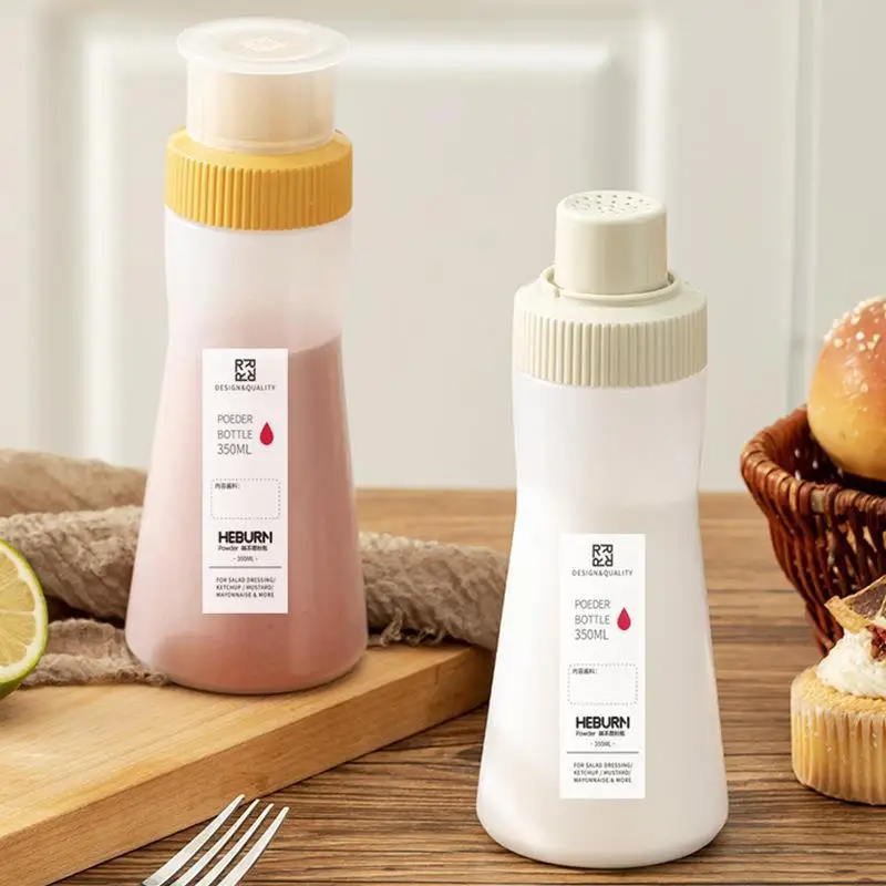 1 Uds. Botella de condimento de 350ML, tarro de pimienta, especias, sal, azúcar, tarro de harina, tarro de polvo para barbacoa, botella de condimento, botella de almacenamiento de clasificación de cocina