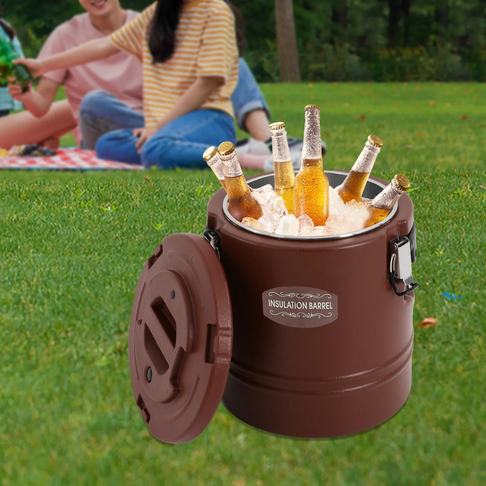 15リットル断熱バケツ、断熱スープ容器、業務用断熱バケツ