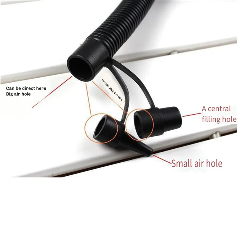 Afbeelding 4: 2X Multifunctionele luchtpomp Opblaasbare boot Luchtvoetpomp Hogedrukwaterpomp-A93R