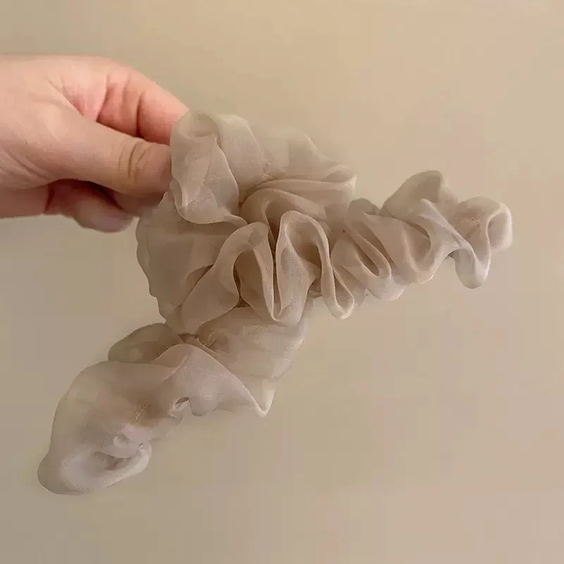 Presilha de Cabelo Grande com Design Elegante em Tela, Tipo Garra de Tubarão, para Mulheres, Acessório de Cabelo, Ferramentas de Barbeiro, Produtos para Cabeleireiros