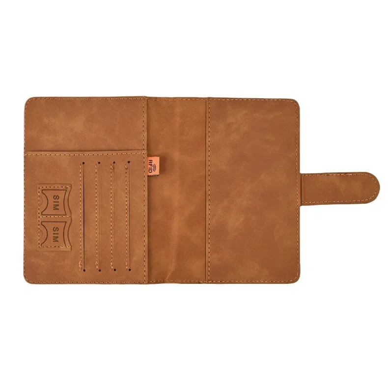 2024 new cross-border anti-magnetic RFID map multi-functional passport holder, ticket holder, card holder, travel wallet