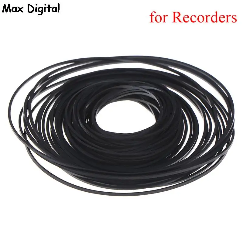 1bag Universal 40-135mm Mix Black Cassette Tape Machine Belt New Assorted Common Belt for Recorders Walkman DVD Drive