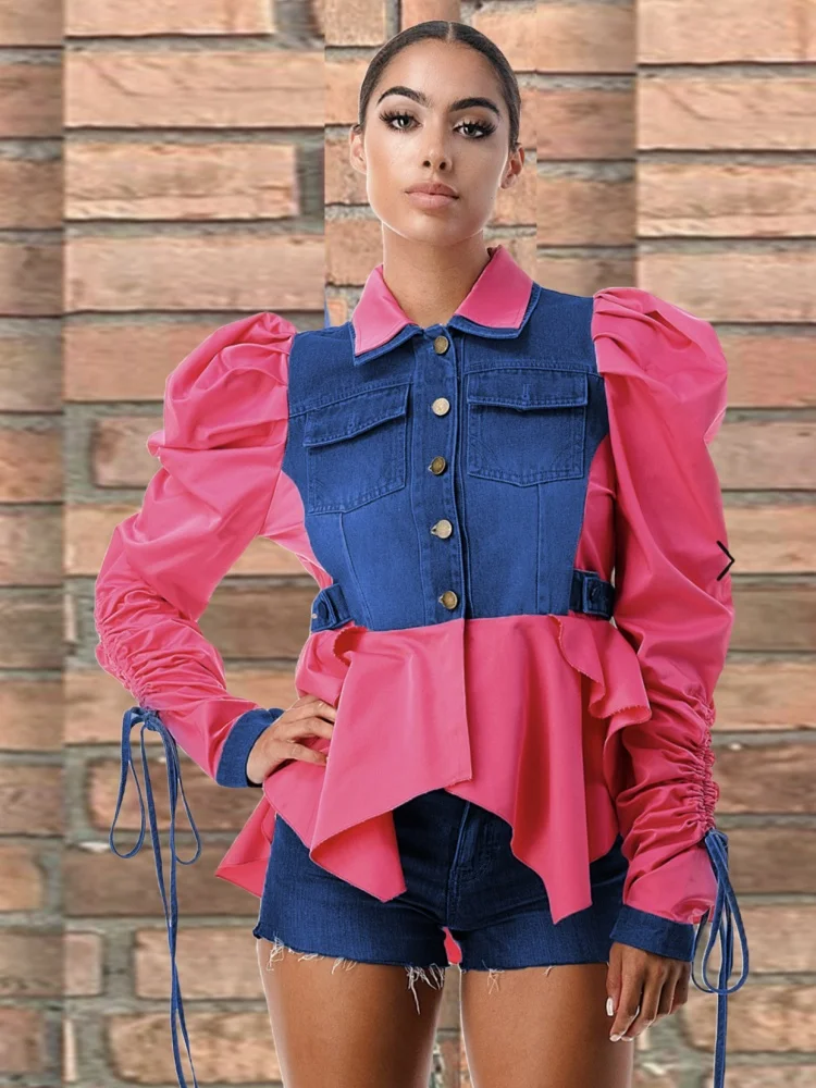 

Wmstar Women Tops New Arrivals Spring Autumn Fashion Leisure Commuting Woman Clothes Long Sleeved Single-breasted Shirt Top