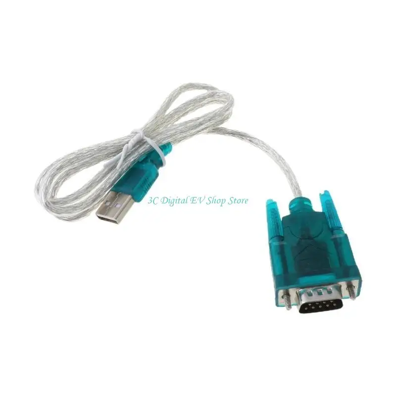 E74D Black USB auf RS232 RS-232 (DB9) Serienkabel-Standardadapter-Konverter für PC – Detail 6