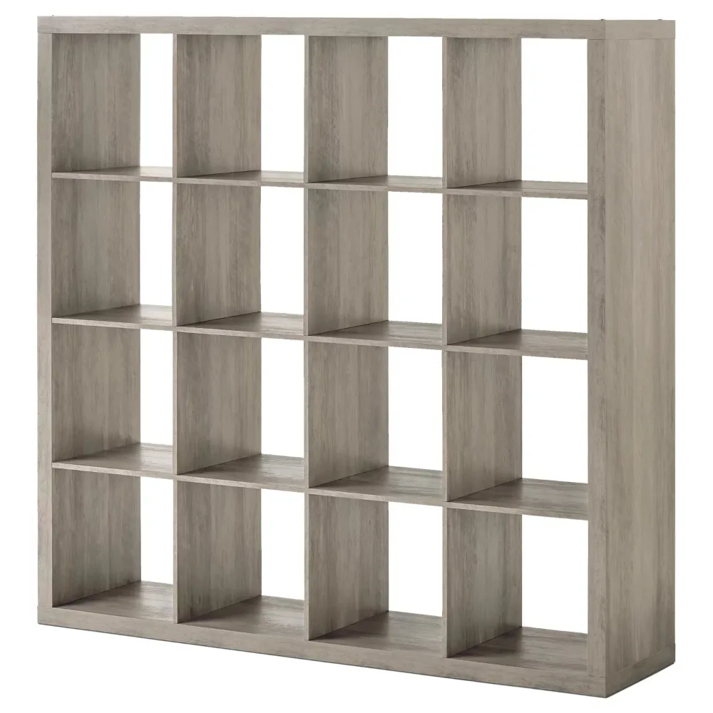 Better Homes and Gardens 16-Cube Storage Organizer, Textura Branca, 2023, Novo