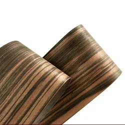10*250CM Natural Ebony Wood Veneer Panel Handmade DIY Speaker Thin Wood Solid Guitar Floor Furniture Renovation Skin