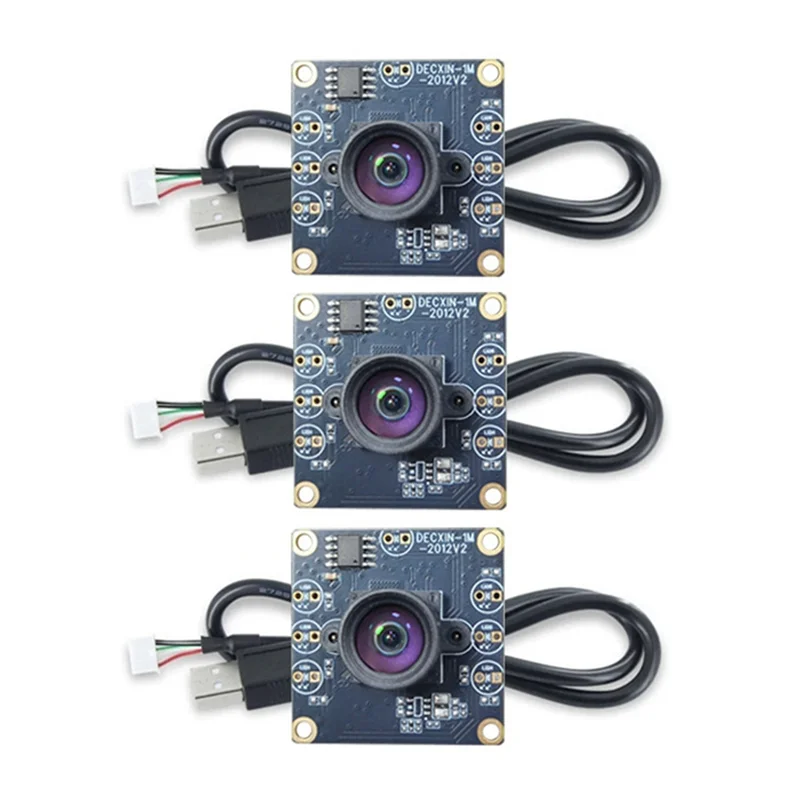 

Практичный модуль камеры-100 градусов 1MP OV9732 1280X720 USB бесплатный драйвер ручной фокус с кабелем 2 метра Forwinxp/7/8/10 3 шт.