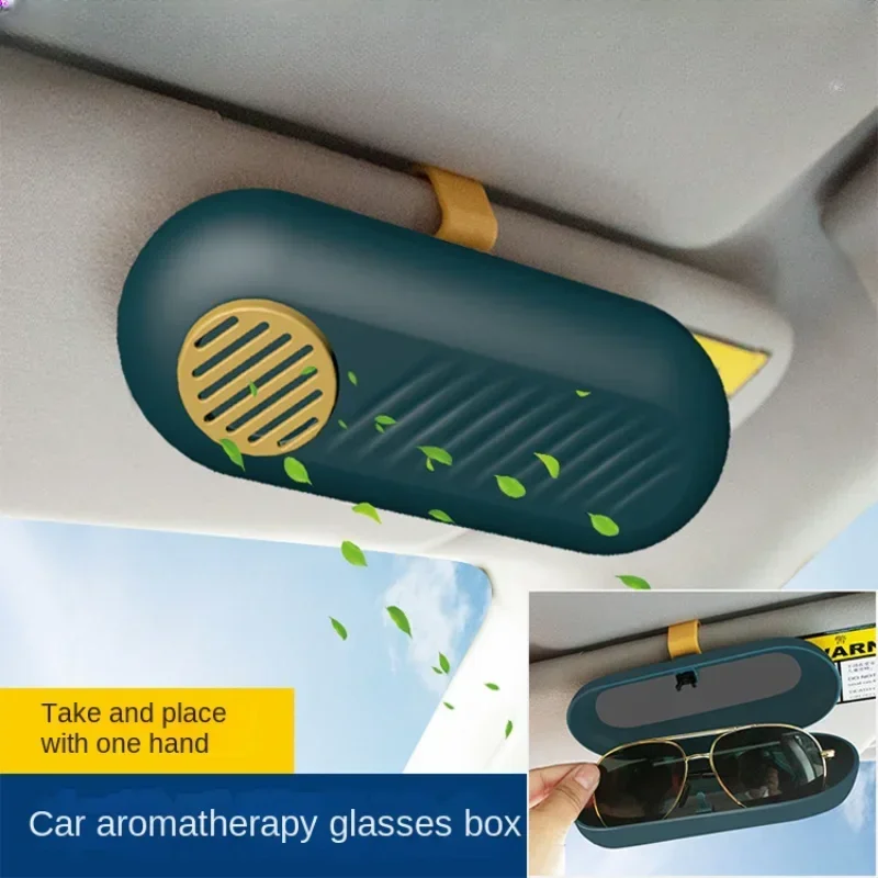 Car Glasses Box Multi Functional Aromatherapy Car Interior Product Creative Sunglasses Storage Box Car Glasses Box Easy Install