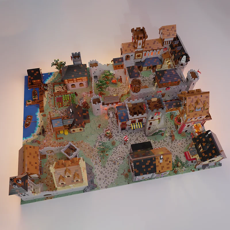 Moc Building Blocks MEDIEVAL KINGDOM Technology Modular Bricks Model  Gifts Christmas Toys DIY Sets Assembly