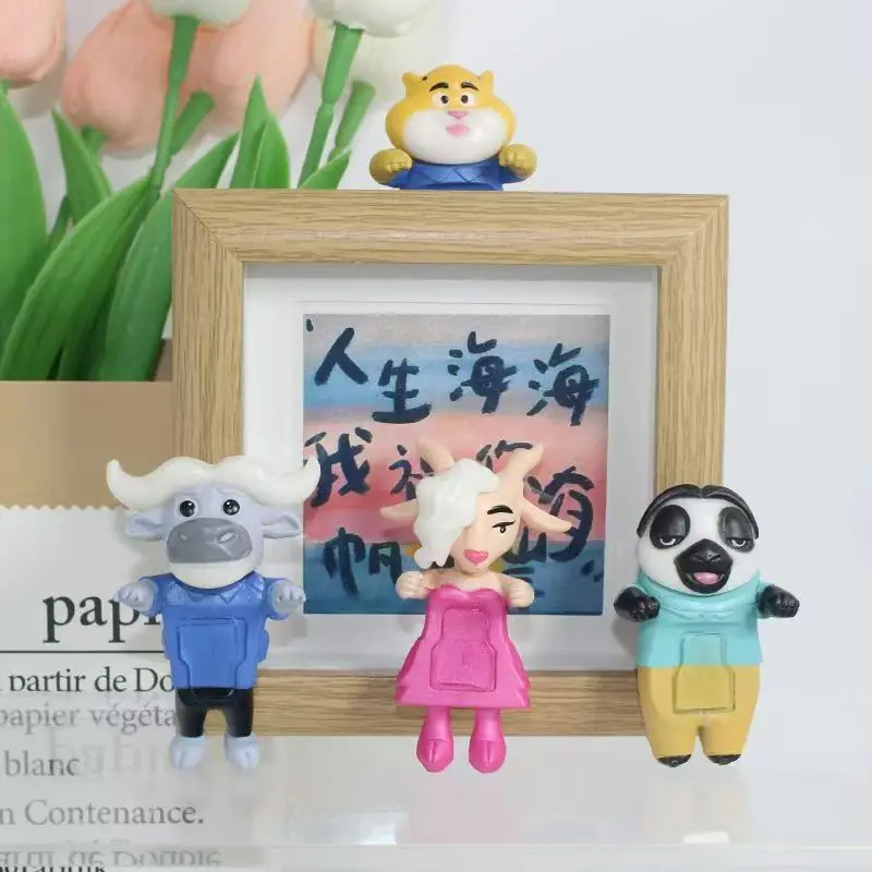 8CM Crazy Animal City Nick Wilde Judy Hopps Chief Bogo Pop Speelgoed Anime Figuur Nieuwe Tafeldecoraties Kinderen verjaardagscadeautjes