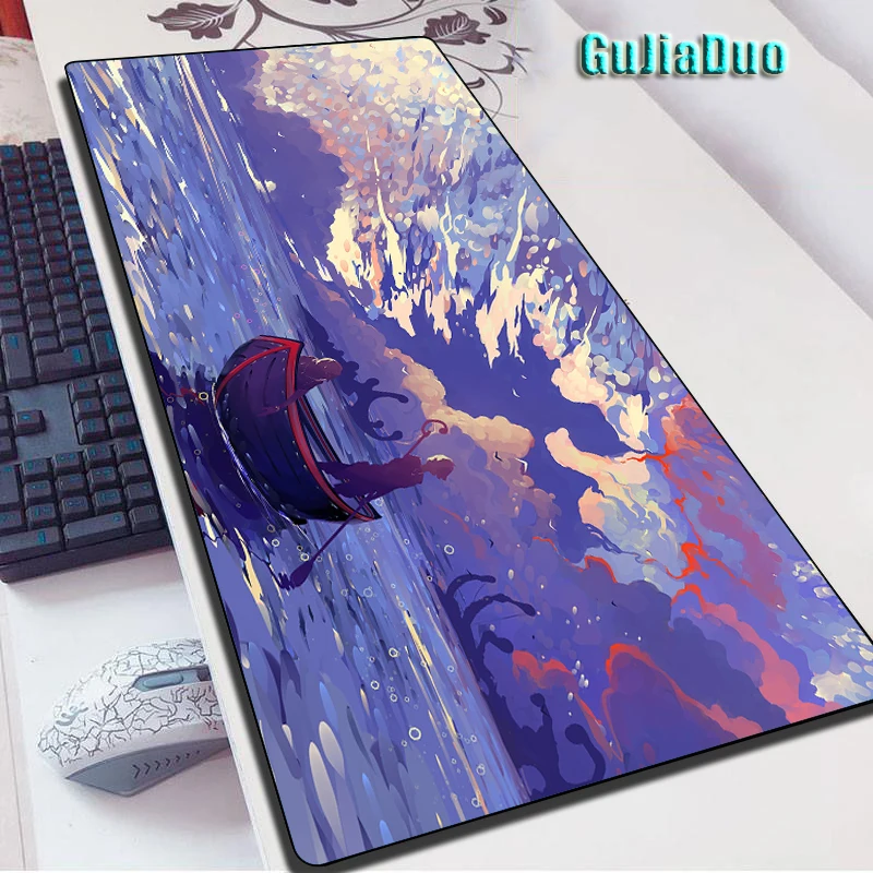 

GuJiaDuo Fantasy Art Mange Mouse Mats Natural Rubber Non-slip Waterproof Notebook Table Pad Comic Mousepad Gamer Cabinet Carpet