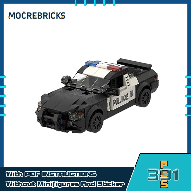 

Collection Series Mustang Racing Vehicle Building Blocks Patrol Team Speed Champions Model Assembly Technology Bricks Toy Sets
