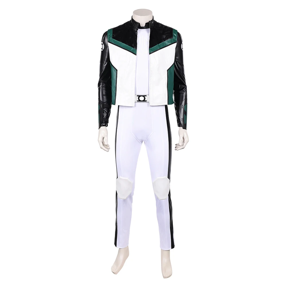 Men Guy Cosplay Clothing Jumpsuit Coat Belt Wristband Movie Roleplay Costume Bodysuit Halloween Party Carnival Dress Up  Suit