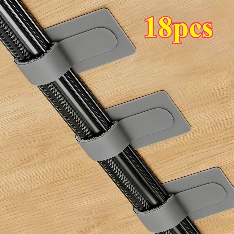 18 Wire Clip Fasteners Self-Adhesive Wiring Storage Tools Wall Mounted Cable Managers Computer Cable Clips Network Cable Sorting