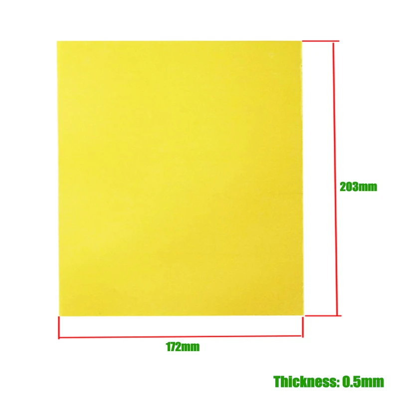 3240 Thin Fiberglass Epoxy Board Resin DIY Lifepo4 Battery Pack Insulation High Temperature Resistant 0.5mm Thickness DIY Size