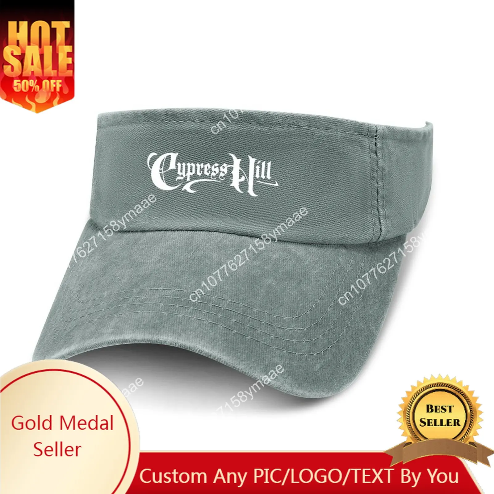 Cypress Hill Sun Visor Leaky Top Cowboy Hats Mens Womens Black Sunday Cap Sports Baseball Tennis Golf Caps Empty Open Top Hat