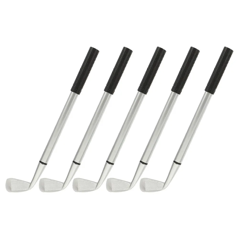 

5 Pcs Golf Club Pen Cute Ballpoint Metal Interesting Game Office Desk Stationery School Supplies Roller Alloy Pen Gift