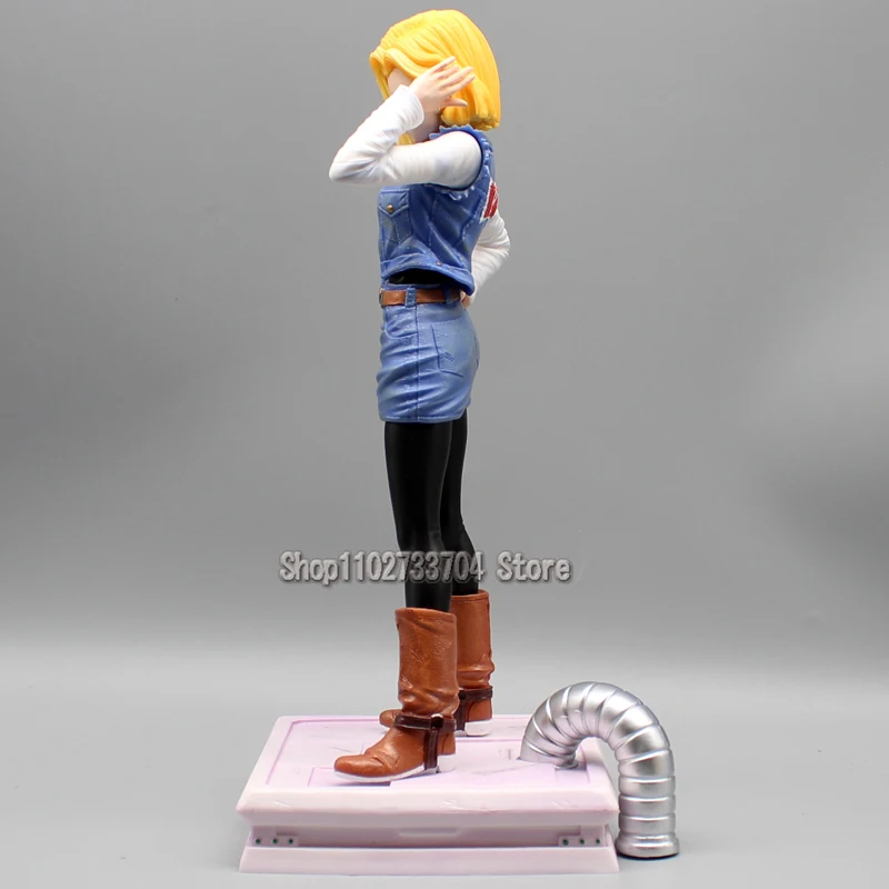 29cm Dragon Ball Figures Android 18 Krillin Action Figures lazuli 2 Heads Anime PVC Collection Model Ornamen Toys Birthday Gifts